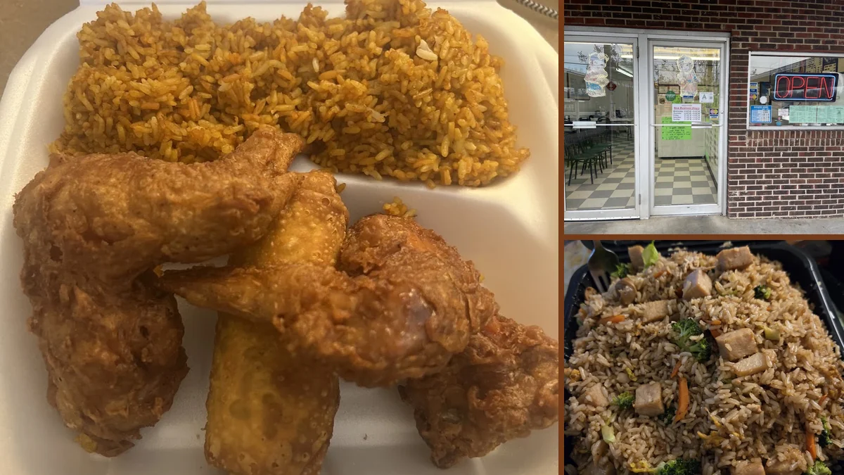 Tables set for dine-in meals and table service.